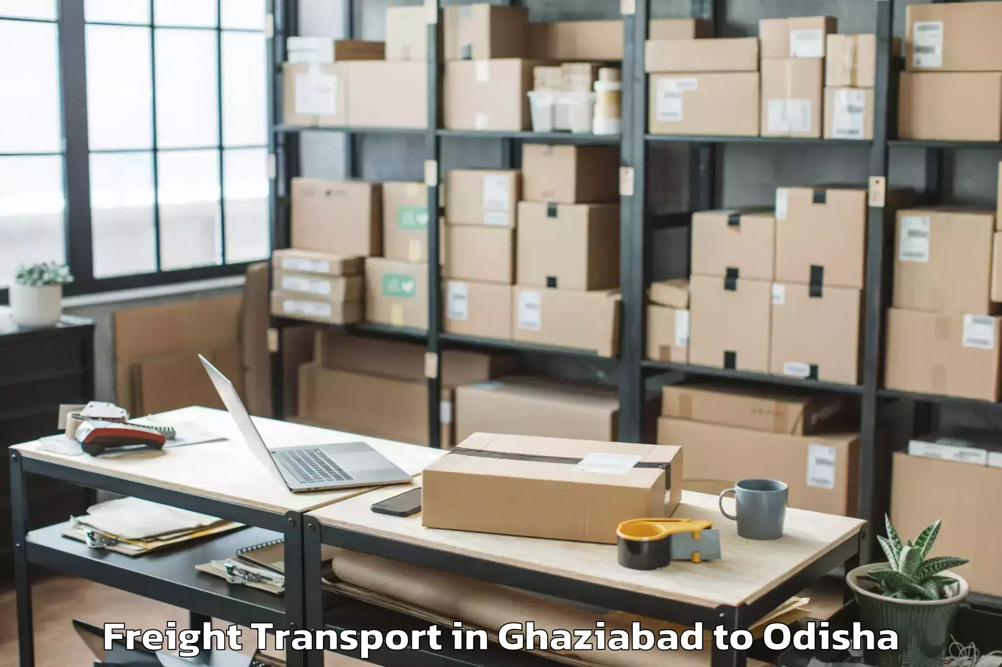 Trusted Ghaziabad to Bhanjanagar Freight Transport